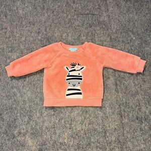 Pekkle 12 month Pink Zebra Warm‎ Long Sleeve Shirt